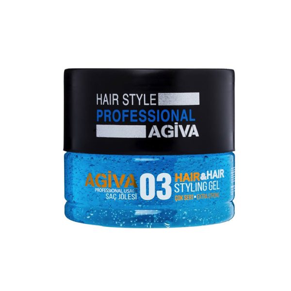 ژل موی آگیوا آبی شماره 03 مدل Perfect Hair Style حجم 700 میلی لیتر
