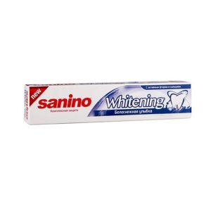 خمیر دندان سفید کننده سانینو مدل whitening