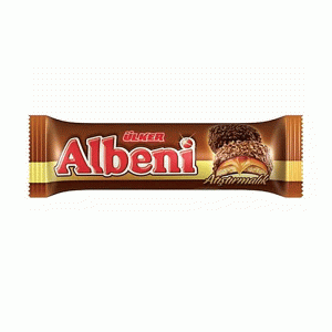 بیسکویت شکلاتی کاراملی آلبنی ALBENI وزن 70 گرم