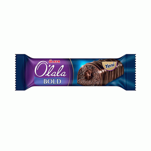 کیک شکلاتی اولالا بولد با مغز سس شکلات و روکش شکلات تلخ وزن 43 گرم اولکر Ulker O’lala BOLD