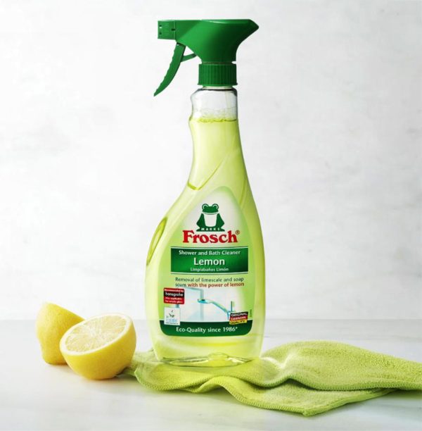 اسپری تمیز کننده شیرآلات Frosch با رایحه لیمو 500 میلی لیتری