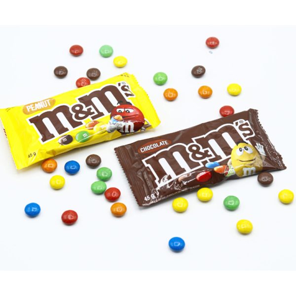 اسمارتیز شکلاتی ام اند ام M&M’S قهوه ای 45 گرم