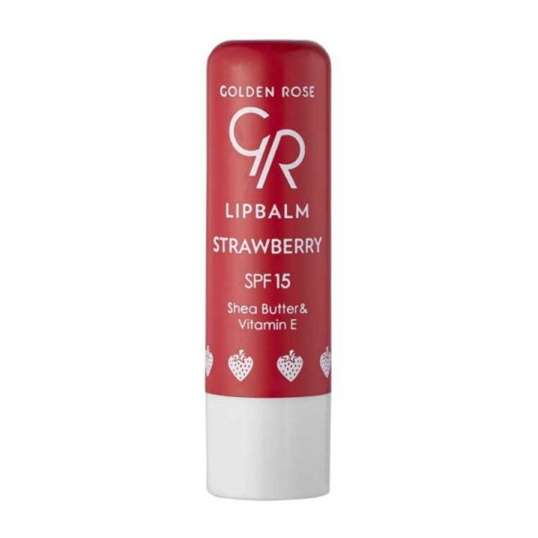 بالم لب قرمز گلدن رز مدل توت فرنگی با spf 15