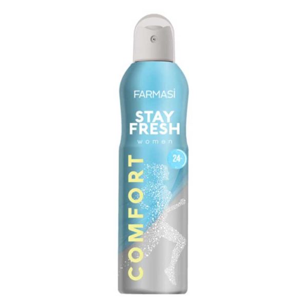 اسپری دئودورانت STAY FRESH زنانه 24 ساعته فارماسی مدل کامفورت