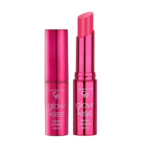 تینت لب جامد گلدن رز مدل GLOW KISS رایحه تمشک 03