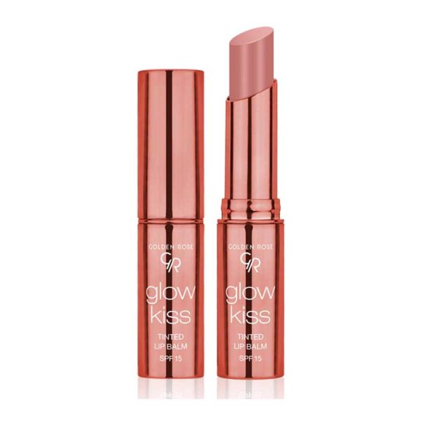 تینت لب جامد گلدن رز مدل GLOW KISS رایحه وانیل 01