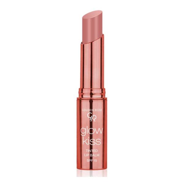 تینت لب جامد گلدن رز مدل GLOW KISS رایحه وانیل 01