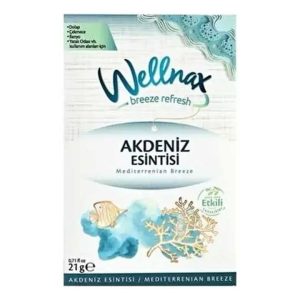 خوشبو کننده پودری چند منظوره ولناکس Wellnax با رایحه نسیم مدیترانه 21 گرم