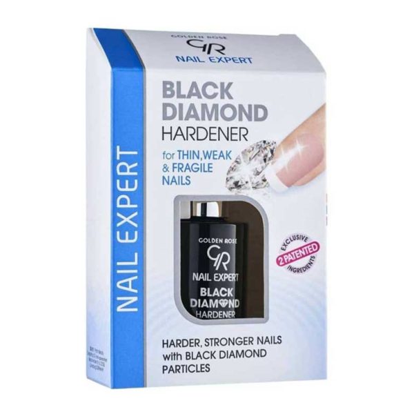 لاک تقویت کننده ناخن گلدن رز مدل black diamond حجم 11 میلی لیتر