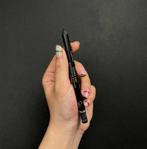 مداد چشم ضدآب مشکی گلدن رز Waterproof مدل Ultra Black