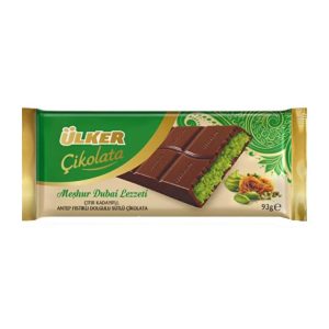 شکلات تخته‌ای دبی اولکر با مغز کادایف و پسته 93 گرم