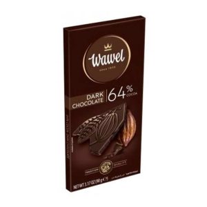 تابلت شکلات تلخ 64 درصد dark chocolate واول 90 گرم