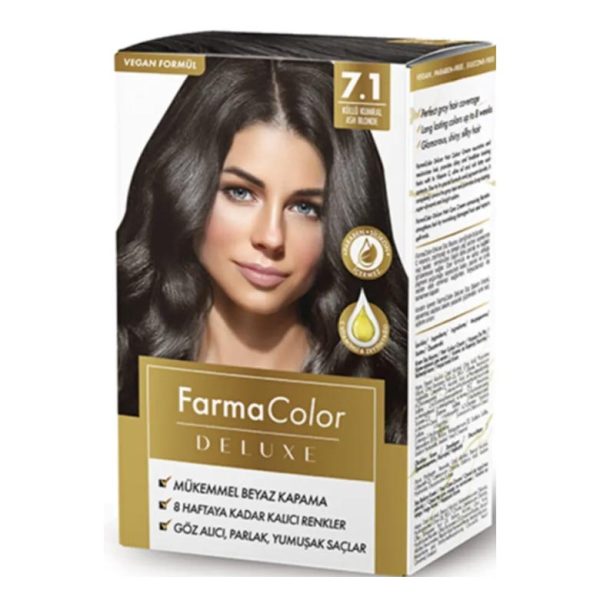رنگ موی فارماسی FarmaColor شماره 7.1 بلوند خاکستری