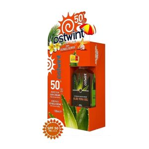 پک کرم ضدآفتاب +SPF50 و ژل آلوئه ورا استوینت Ostwint حجم 100 میلی لیتر