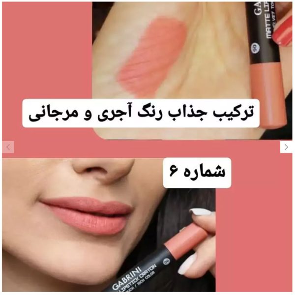 رژ لب مدادی مات گابرینی شماره 06
