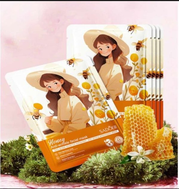 ماسک ورقه ای صورت عسل سادور ضد چروک 25 گرم SADOR