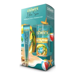 ست بادی اسپلش و لوسیون بدن استوینت Ostwint با رایحه دریای آبی
