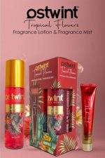ست بادی اسپلش و لوسیون بدن استوینت Ostwint با رایحه گل های استوایی