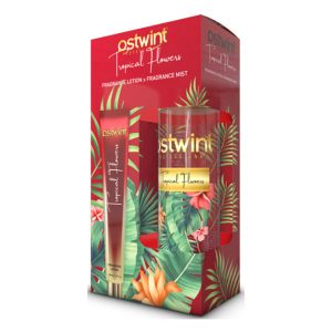 ست بادی اسپلش و لوسیون بدن استوینت Ostwint با رایحه گل های استوایی