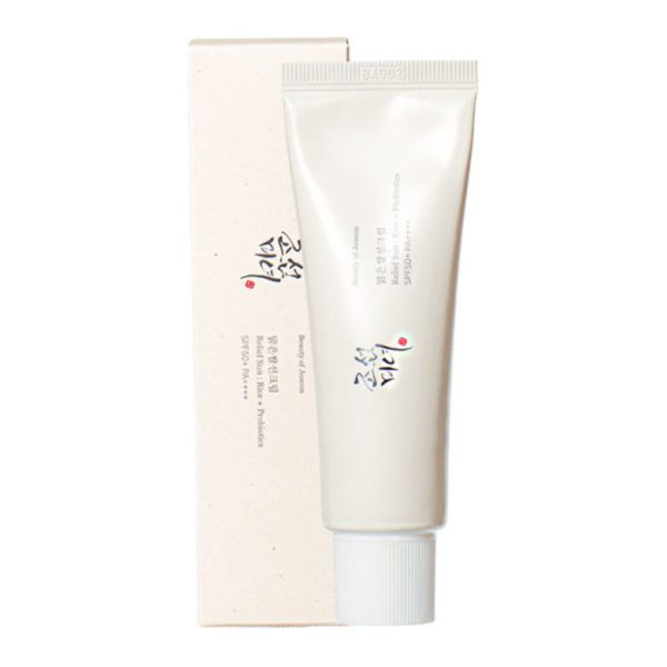 کرم ضدآفتاب بی رنگ برنج و پروبیوتیک SPF 50 بیوتی آف جوسان 50 میلی لیتر