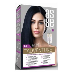 کیت رنگ مو بدون آمونیاک آسه ASSE مدل Adventure شماره 1.1