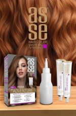 کیت رنگ مو بدون آمونیاک آسه ASSE مدل Adventure شماره 7.3