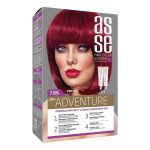 کیت رنگ مو بدون آمونیاک آسه ASSE مدل Adventure شماره 7.66