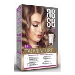 کیت رنگ مو بدون آمونیاک آسه ASSE مدل Adventure شماره 8.7