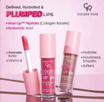 رژ لب مایع حجم دهنده گلدن رز مدل Plumped