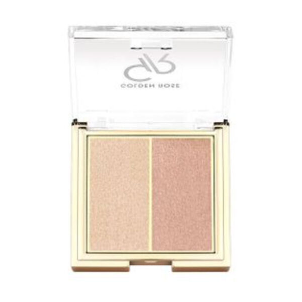 پالت هایلایتر دوتایی گلدن رز مدل سو گلو so glow شماره 102